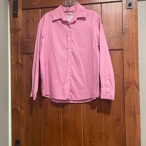 Talbots Pink Women's Button front shirt 14 petite